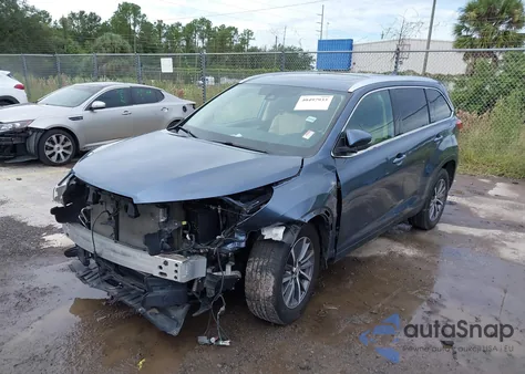 2019 Toyota Highlander Xle из США, поврежденный, VIN 5TDKZRFH2KS304821